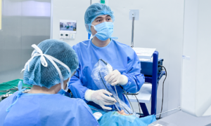 Nasal bone fracture after injury