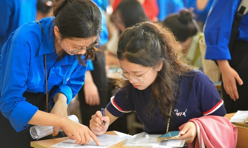 A pedagogical university drops two private exam scores for admission