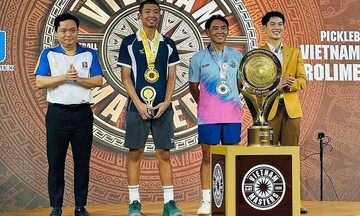 Quang Duong achieves double championship at Vietnam Masters pickleball
