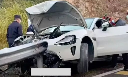 Barrier pierces car, underage driver killed