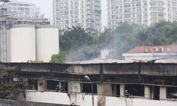 Fire at Hanoi Beer Factory