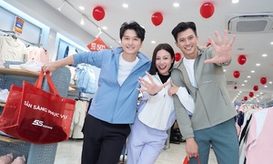 Cast of 'cach em 1 milimet' showcases 5S Fashion's family collection