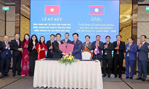 Thanh Hoa and Houaphanh forge comprehensive cooperation
