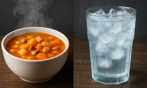 Does eating hot or cold food harm the stomach more?