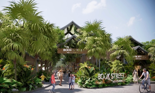 3D perspective of Nguyen Dong Chi Book Street