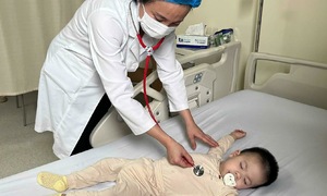 Boy with flu A also contracts hand, foot, and mouth disease