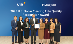VIB receives 'excellent international payment quality' award from JP Morgan