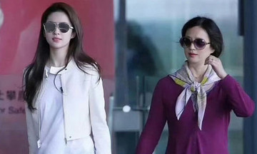 Liu Yifei's mother's beauty captures attention