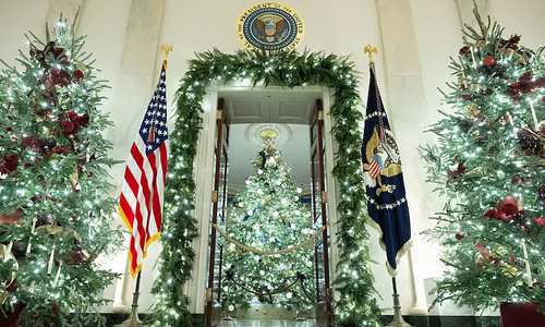 Melania posts video of White House Christmas decorations