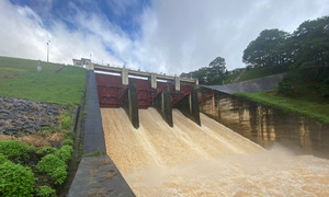 Numerous south central coast reservoirs discharge floodwaters due to heavy rain