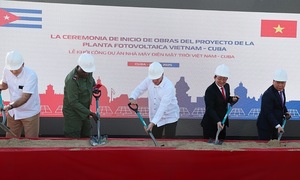 Vietnam breaks ground on solar power plant project gifted to Cuba