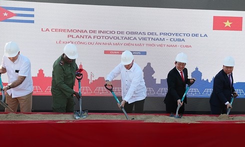 Vietnam breaks ground on solar power plant project gifted to Cuba