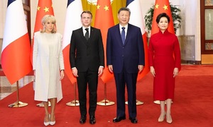 Macron visits China, discusses Ukraine peace