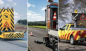 Multi-layered protection formation for highway maintenance vehicles