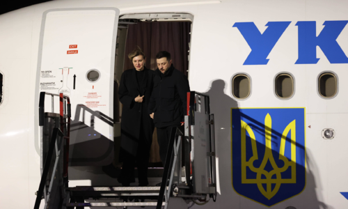 Unidentified drones spotted near Zelensky's flight path