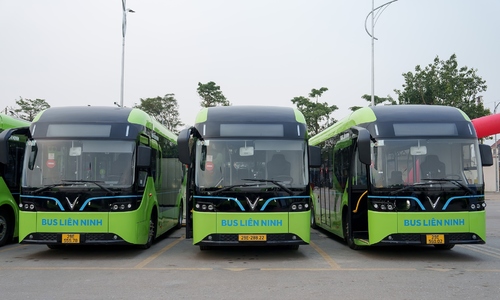 Transportation company adopts 100% VinFast electric buses