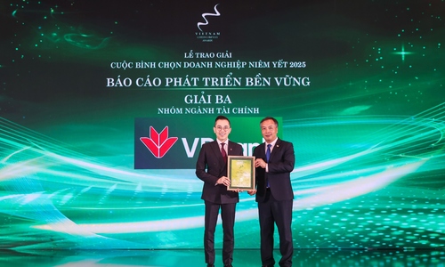 VPBank receives two awards at the listed companies survey