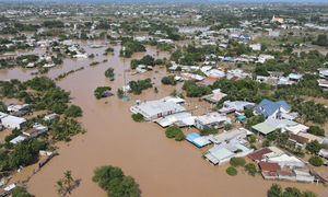 Residential area in Lam Dong submerged
