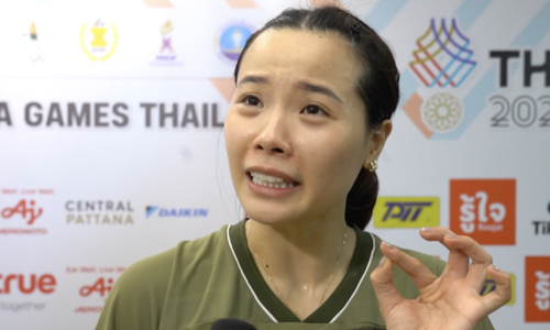 Thuy Linh frustrated over referee's unfair calls at SEA Games 33