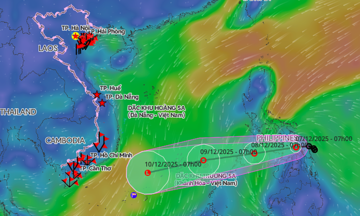 Tropical depression to enter the East Sea tomorrow