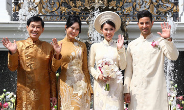 Johnathan Hanh Nguyen and Thuy Tien's daughter, fashionista Tien Nguyen, weds