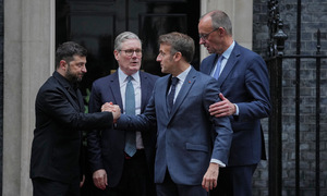 Zelensky holds talks with three European leaders on Ukraine conflict