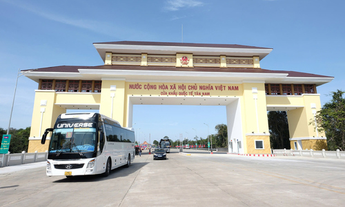 Tan Nam international border gate connecting Tay Ninh - Prey Veng inaugurated