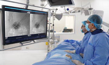 Radical embolization successfully treats two malignant liver tumors