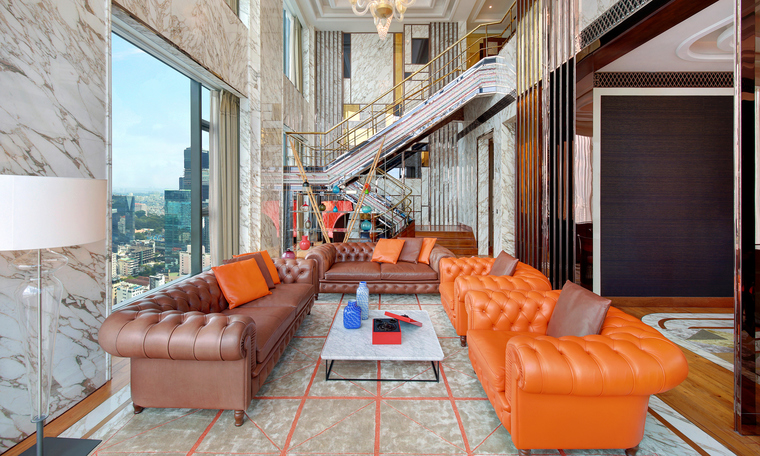 Artistic living spaces at The Reverie Saigon