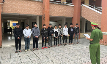 Teenage group assaults person outside courthouse