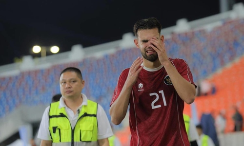 Naturalized player breaks down in tears as U22 Indonesia eliminated