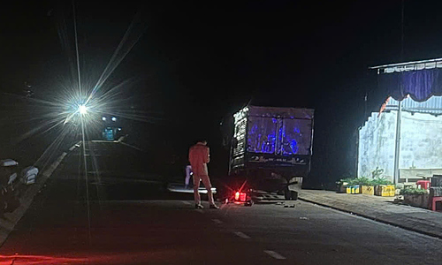 Three dead after motorcycle crashes into parked car