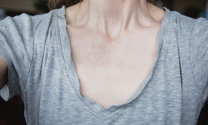 How to fix a stretched t-shirt collar