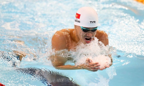Thanh Bao dominates breaststroke at SEA Games 33