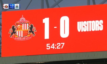 Newcastle not displayed on premier league scoreboard
