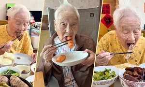 100-year-old food blogger loves crab, bubble tea
