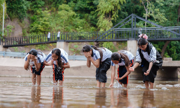 Students receive standard bathrooms after years of bathing in cold streams