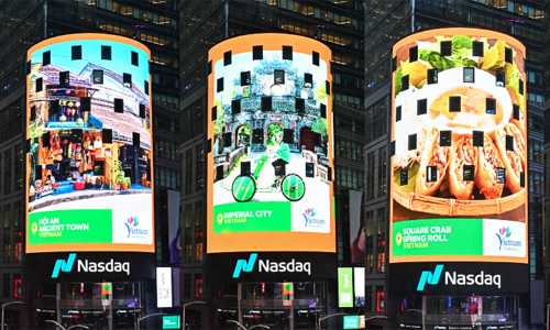 Grab promotes Vietnamese tourism in Times Square