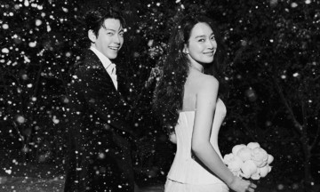 Shin Min Ah, Kim Woo Bin's wedding photos in snow