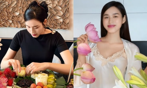 Do Thi Ha's joy in baking and flower arranging