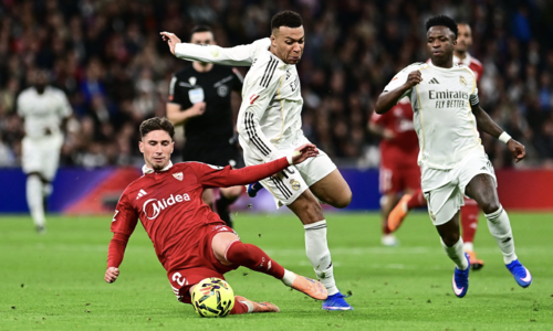 Mbappe equals Ronaldo's record as Real faces boos