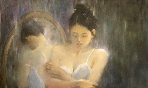 The beauty of ballet dancers in oil paintings