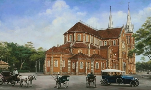 Saigon and Hanoi over one hundred years ago through oil paintings