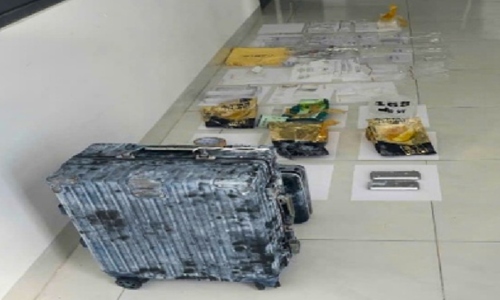 Drug suitcase thrown into former commune secretary's garden