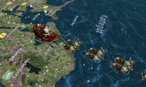 U.S. military tracks Santa Claus on Christmas eve