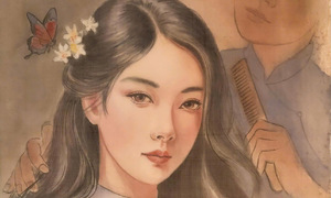 The gentle charm of Vietnamese women in silk paintings