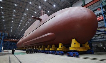 North Korea unveils photos of strategic nuclear submarine