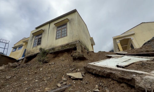 School on Ngoc Linh mountain, damaged by landslide, awaits new construction