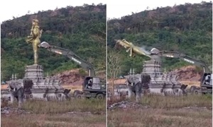 Thailand explains reason for destroying Hindu deity statue at border
