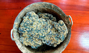 15 kg of ancient coins unearthed during scrap metal scavenging